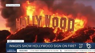 Fact or Fiction: Hollywood sign catches fire amid LA blazes?