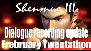 English voice over status for Shenmue 3 - 2/3/2019 Tweetathon