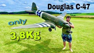 Ultra lightweight XL RC Douglas C-47 electrical Model | made from Depron | Jürgen Schönle