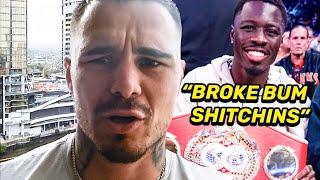 George Kambosos GOES OFF on Richardson “SHITCHINS” & AGREES TO FIGHT in Brooklyn: “BROKE BUM”