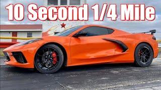 2020 C8 Corvette 10 Second 1/4 Mile! (All Motor + Nitrous results inside IT'S FAST!)