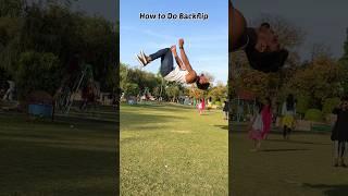 How To Do Backflip The Safe Way #junedfitness #ashortaday #shorts