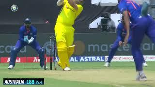 Marsh & Inglis lead for Australia! AUS hit 188 in 1st ODI vs India, Full Batting HL | SportsMax TV