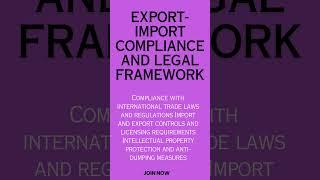 Export-Import Compliance and Legal Framework