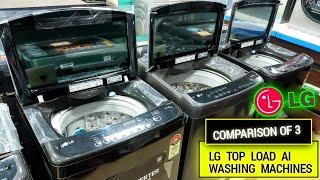 Comparison of 3 LG Top Load Fully-Automatic Washing Machines 2024 with Full Review