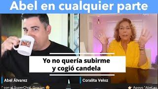 "Yo no quería subirme" Coralita Veloz - invitada de Abel en cualquier parte