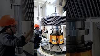 large high precision gear grinding process  #gear #highprecision #machinery   #factory #grinding