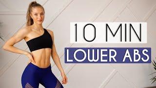 10 MIN INTENSE LOWER ABS WORKOUT (Lower Belly Burn) - No Equipment