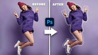 How to create a dotted outline effect in photoshop Tutorial