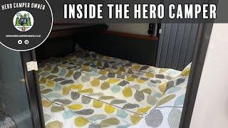 Inside my Hero Camper Ranger - Bed slide, storage and more