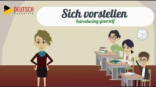 Deutsch lernen mit Dialogen | Sich Vorstellen | Introduce yourself in German | Learn German