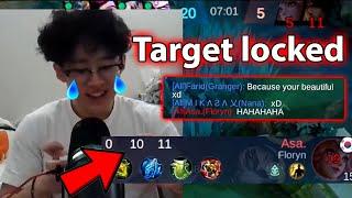 TARGET ENEMY JUNGLER'S GIRLFRIEND TO 10 DEATHS WITH FARID AND FRIXEL (ff combo)