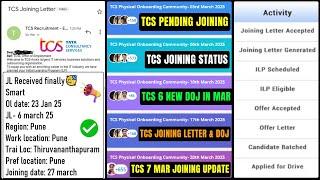 TCS Joining Update, TCS Pending Joining Letter | TCS 6 New DOJ in March | TCS Current Joining Status