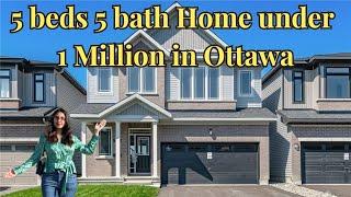 What you can get under 1 Million in Ottawa| Full House tour| Canada Vlog