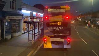 Full Route Visual ~ Bus Route 21 : Portsmouth Harbour - Havant