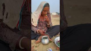 Desert life #woman morning routine in desert #traditional #camel #india