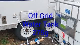 Off Grid Camper Water tank with pump 275 pump IBC Tote