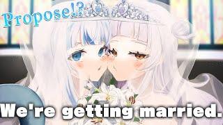 We're married…【ホロライブ/紫咲シオン＆Gawr Gura】
