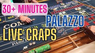 LIVE CRAPS - over 30 minutes of footage from Palazzo #vegas #craps #vegasdaytripper