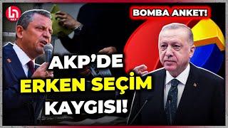 AKP'de erken seçim kaygısı başladı! SONAR' dan dikkat çeken anket!