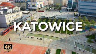 Katowice z drona | Wiosna 2022 | LECE W MIASTO™ [4k]