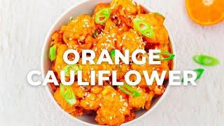 Baked Orange Cauliflower | Vegan Cauliflower Appetizer - Flavours Treat