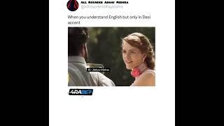 When You Know English but only desi Accent || #Meme #Comedy #desi #English #ytshorts #yt #Accent