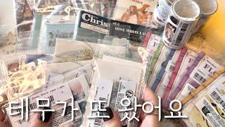 [ASMR] 하울 | 끊을 수 없는 테무 | 빈티지다꾸 | 감성다꾸 | journaling | haul | unboxing