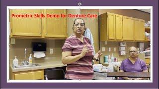 Texas Prometric Skills Guidelines Demo for Denture Care