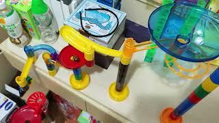 Marble Run Race with Giant Vertical Free Fall!