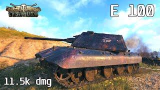 E 100, 11.5K Damage, 7 Kills, Murovanka - World of Tanks