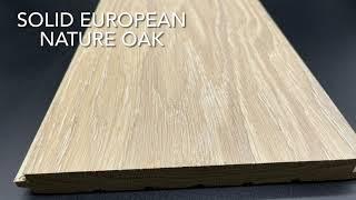 Solid European Nature Oak Flooring 20mm x 200mm Rich White Oiled