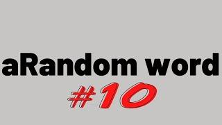 A Random Word #10 is... academy