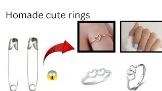 Diy Homemade love ring/how to make rings at home/easy ring making/homemade rings/#rings #couple