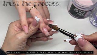 Step by Step Acrylic Nails Fill 