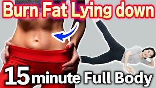 Rapid Fat Burn while Lying down! 15-Minute Easy Full-Body Workout & Stretch