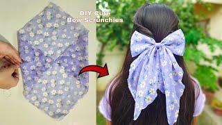 EASY BOW SCRUNCHIE | DIY HAIR SCRAF | TUTORIAL