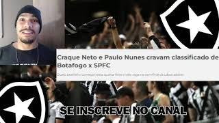 CRAQUE NETO DEU O SEU PALPITE! VEJA SÓ QUE ELE ACHA QUE AVANÇA! BOTAFOGO X SÃO PAULO FC