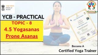 YCB Practical Exam - Yogasanas - Prone Asanas | Yog Aurora #ycb