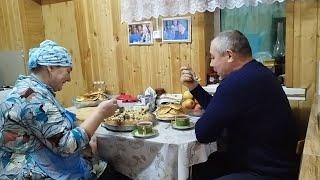 Life of a tatar family in the village. Winter  day in Russia.