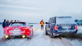 OVERTAKE AUDI RS6 IN SNOW AND TAKE THE MONEY! DANGEROUS RACES