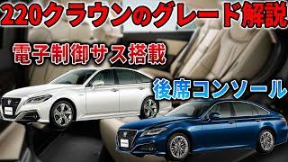 220クラウン前期型の標準装備を徹底解説 中古で買う人必見！RSと標準装備の違いはこれ！