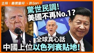 驚世民調！美國不再No.1？中國上位以色列包尾大王！全球真心話