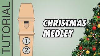 Christmas Songs Medley - Recorder Flute Tutorial