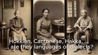 Hokkien, Cantonese, Hakka - are they languages or dialects? #chineselanguage