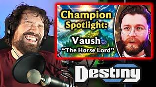 Destiny reacts to the Vaush Champion Spotlight video