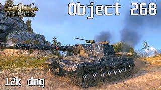 Object 268, 12K Damage, 4 Kills, Karelia - World of Tanks