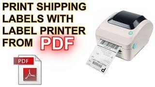 How to Print Incorrect Format PDF Shipping Labels - See New Video Link for UPDATE Adobe Reader 2023