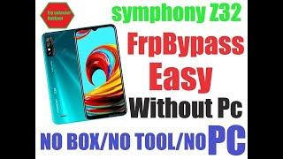 SYMPHONY Z32 FRP BYPASS GOOGLE ACCOUNT BYPASS SYMPHONY Z32 । Android 10।2022