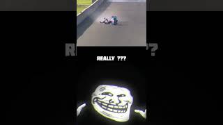 Biker suits are Really Unbreakable ~ Bike Stunts x Bike race #bikeedit #short #trend #trollface